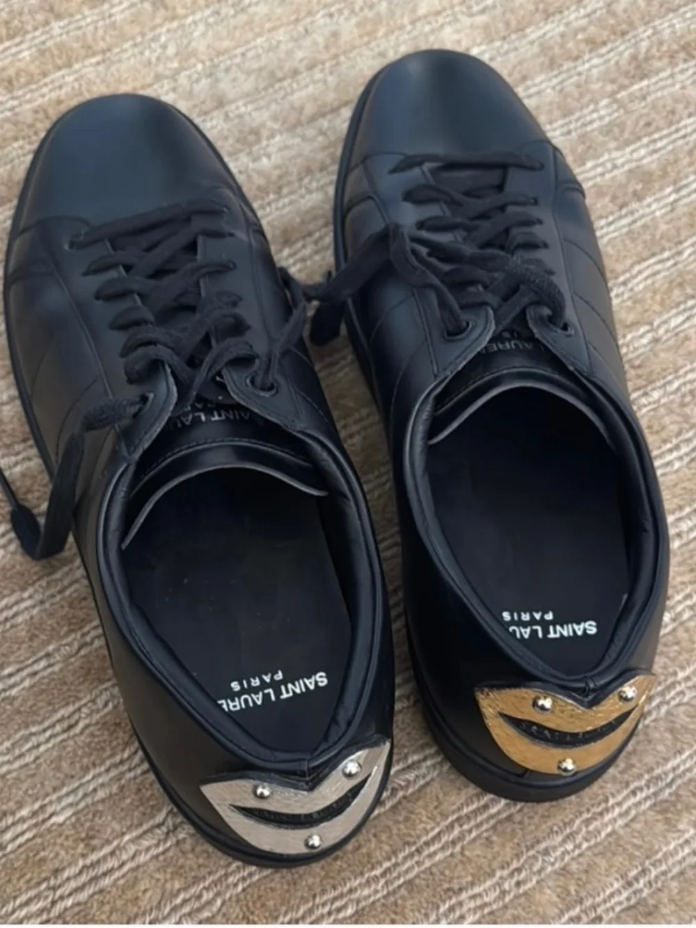 Like New Saint Laurent Black Sneakers EU38 - Picture 2 of 4